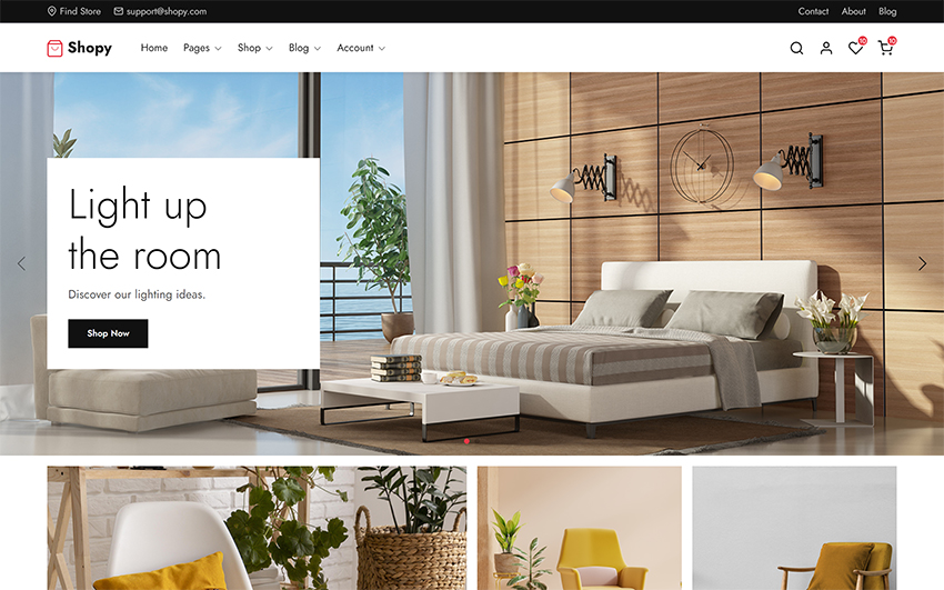 Shopy – eCommerce Bootstrap 5 Template