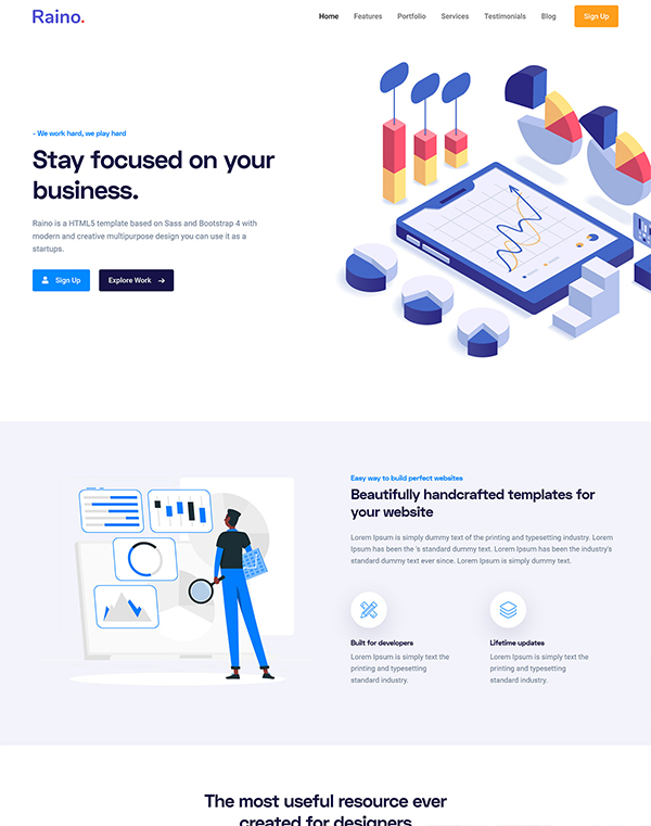 Raino - Multipurpose Responsive Template