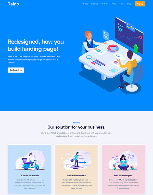 Raino - Multipurpose Responsive Template